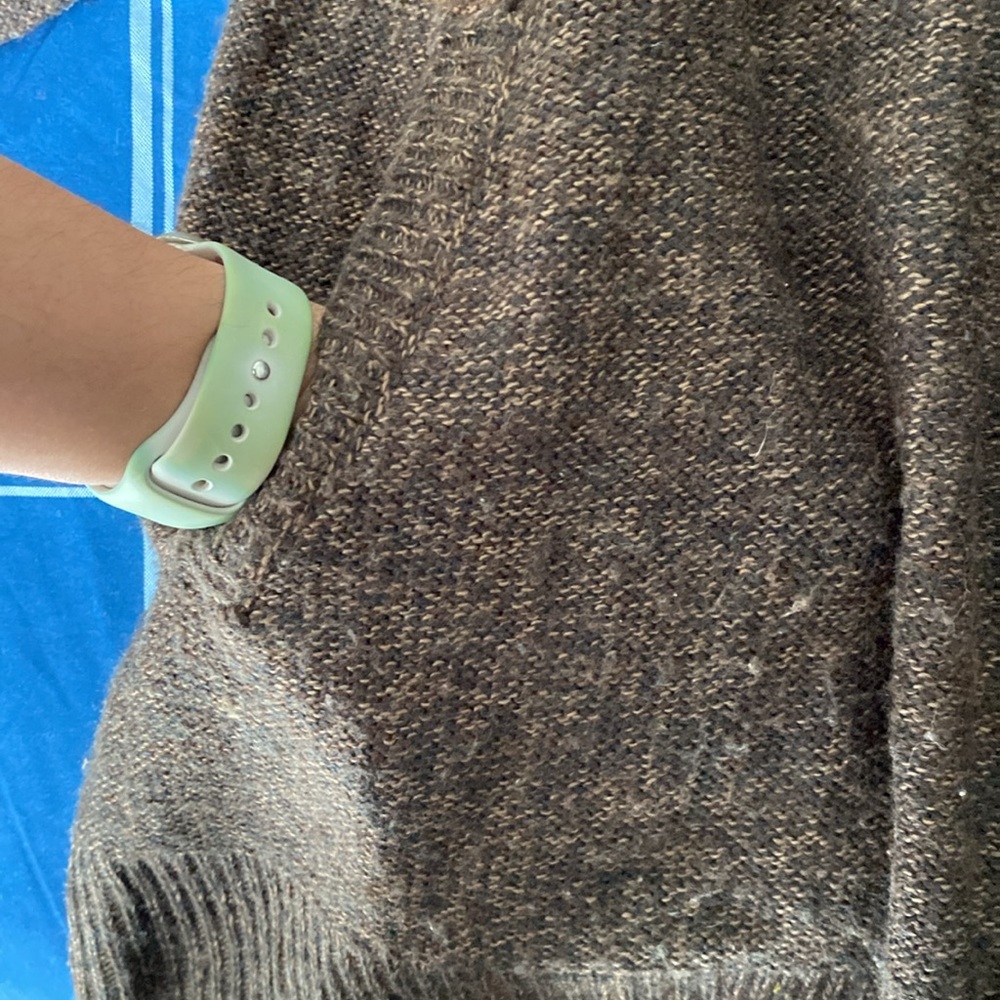 Vintage Colorblock Brown and Tan Sweater Button Down Cardigan - Picture 7 of 17